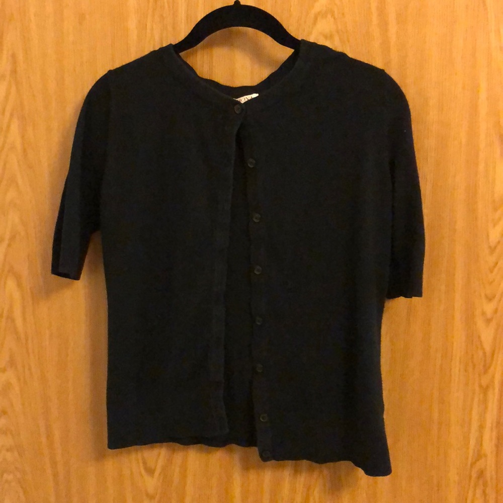 3/4 sleeve short cardigan